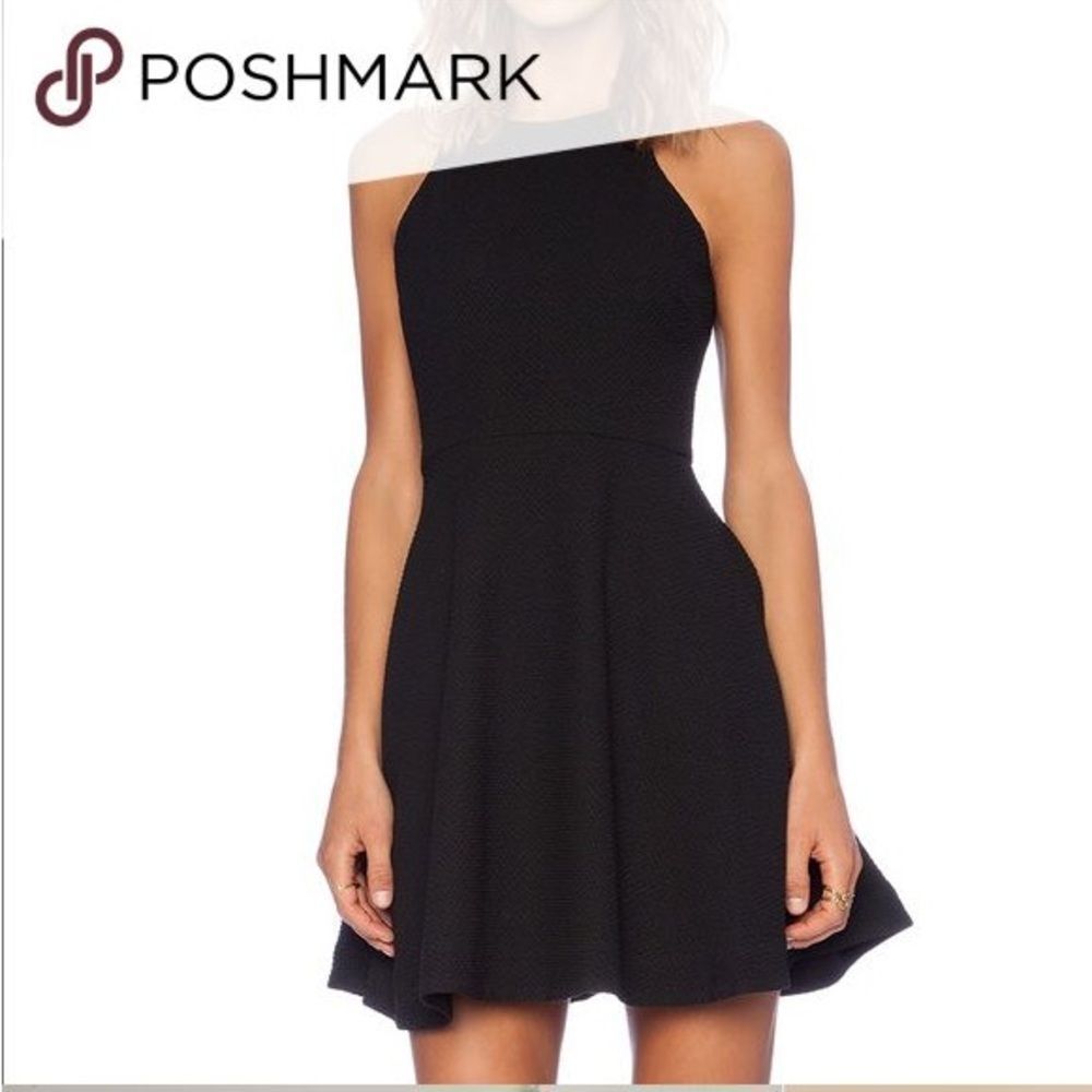 Elizabeth and James Classic Black Dress 4